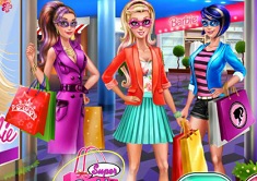 Игра Барби в торговом центре