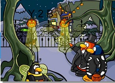 Игра Пингвины идут на Хэллоуин