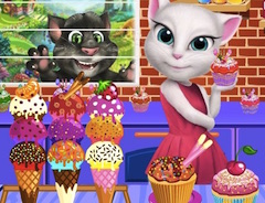 Игра кот Том и Анджела магазин мороженого