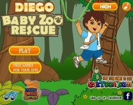 Игра Диего спасение животных зоопарка