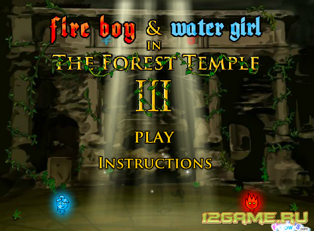 Игра Огонь и Вода 3 - в лесном храме
